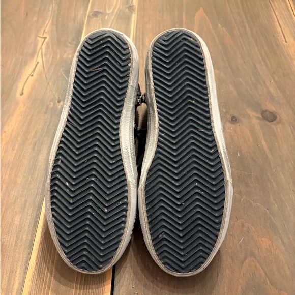  Black GGDB Slide Sneakers with Silver Accents